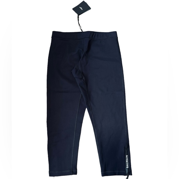 BALMAIN***Men’s Black Cropped Surf or Athletic Leggings***Medium $485 - Picture 3 of 6